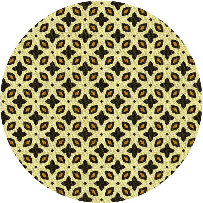 Square Machine Washable Transitional Bakers Brown Rug in a Living Room, wshpat2442yw