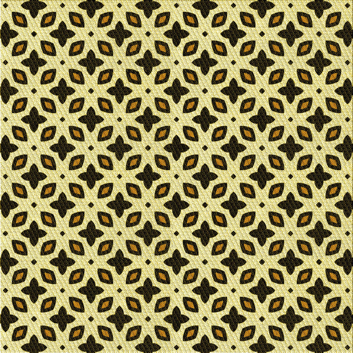 Round Patterned Bakers Brown Rug, pat2442yw