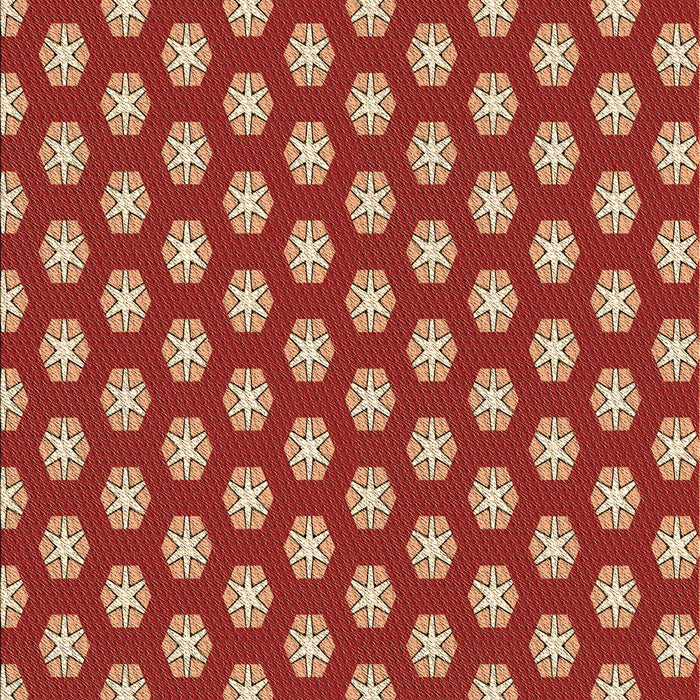 Patterned Sunrise Orange Rug, pat2443brn