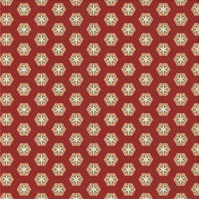 Round Machine Washable Transitional Sunrise Orange Rug, wshpat2443brn