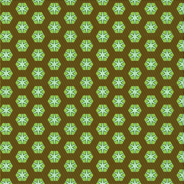 Round Machine Washable Transitional Dark Bronze Brown Rug, wshpat2443grn