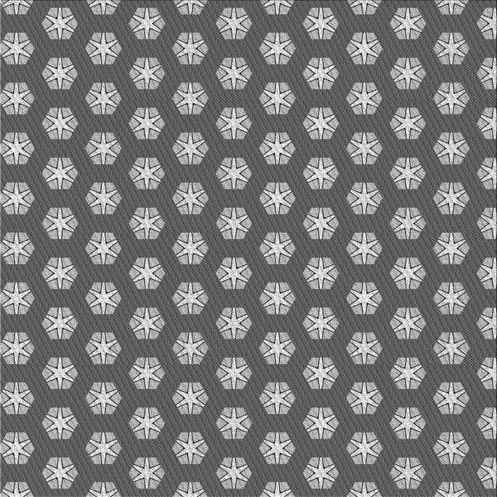 Round Machine Washable Transitional Dark Gray Rug, wshpat2443gry