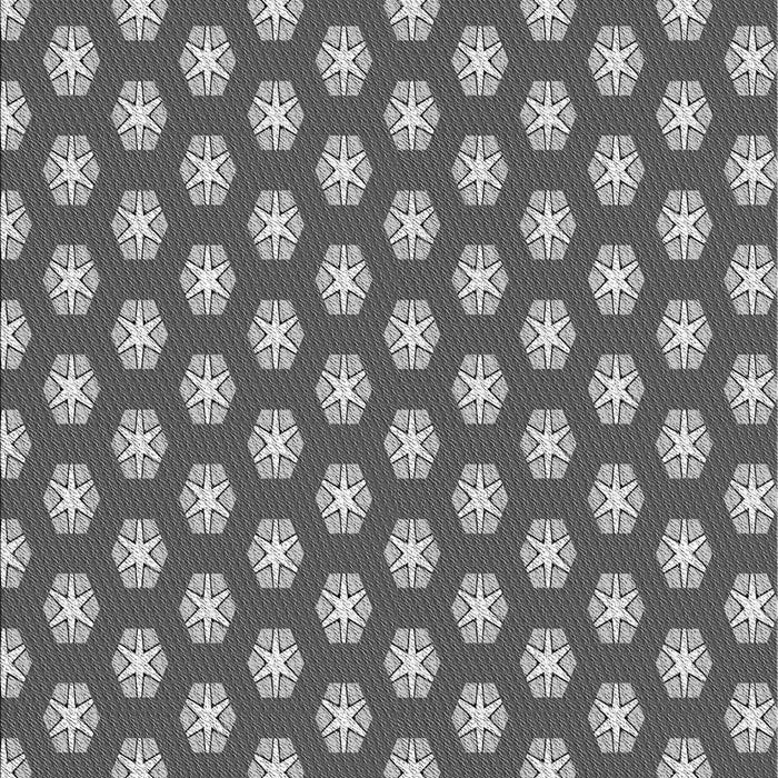 Machine Washable Transitional Dark Gray Rug, wshpat2443gry