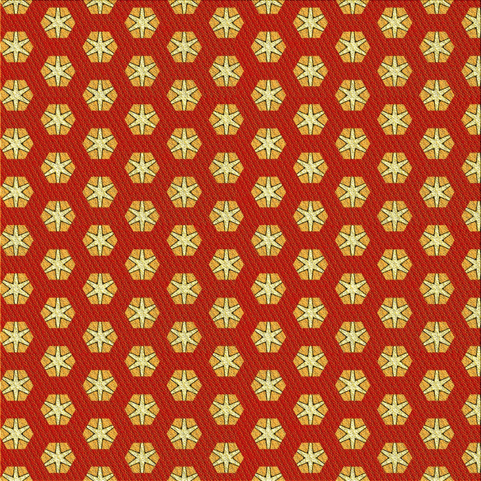 Round Machine Washable Transitional Orange Rug, wshpat2443yw