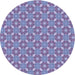 Square Patterned Denim Blue Rug, pat2444blu