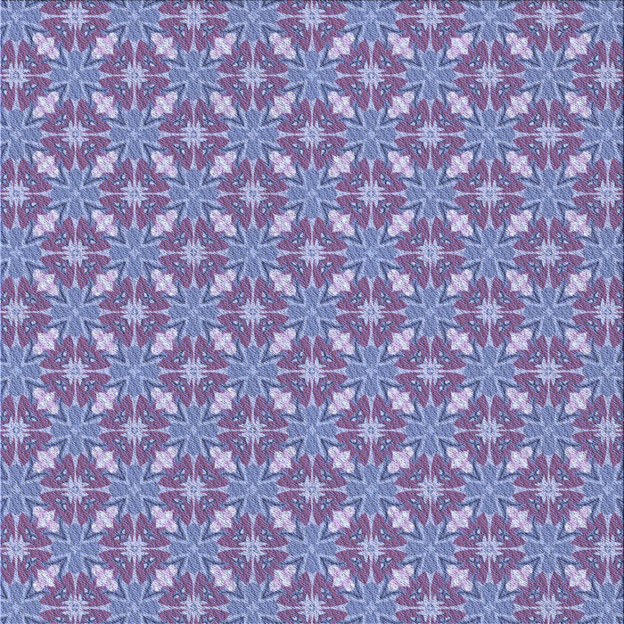 Round Patterned Denim Blue Rug, pat2444blu