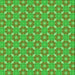 Round Patterned Neon Green Rug, pat2444grn