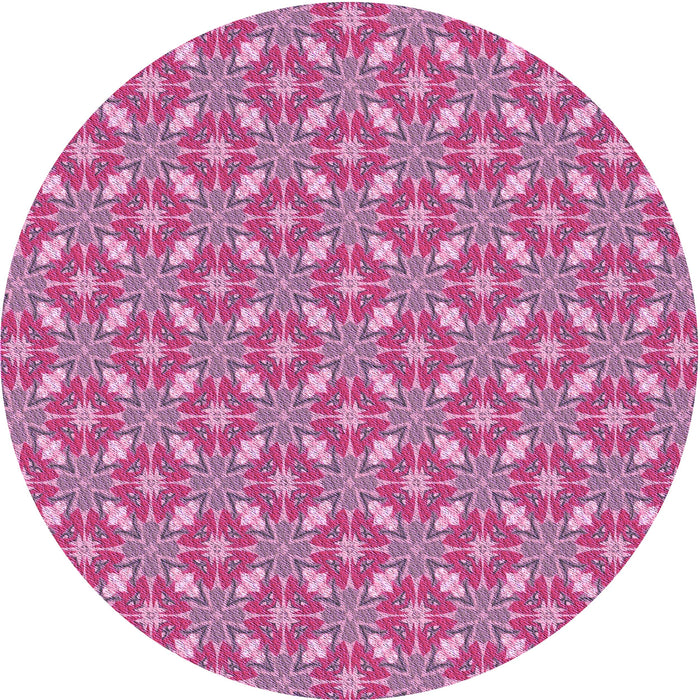 Square Machine Washable Transitional Pink Rug in a Living Room, wshpat2444pur