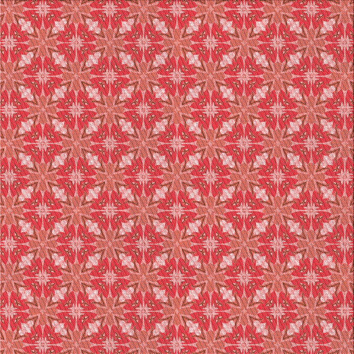 Round Patterned Red Rug, pat2444rd