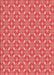 Machine Washable Transitional Red Rug, wshpat2444rd