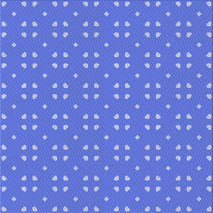 Round Patterned Sky Blue Rug, pat2445blu