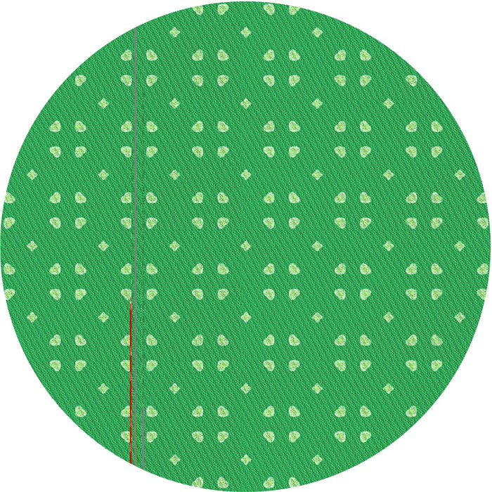 Square Patterned Neon Green Rug, pat2445grn