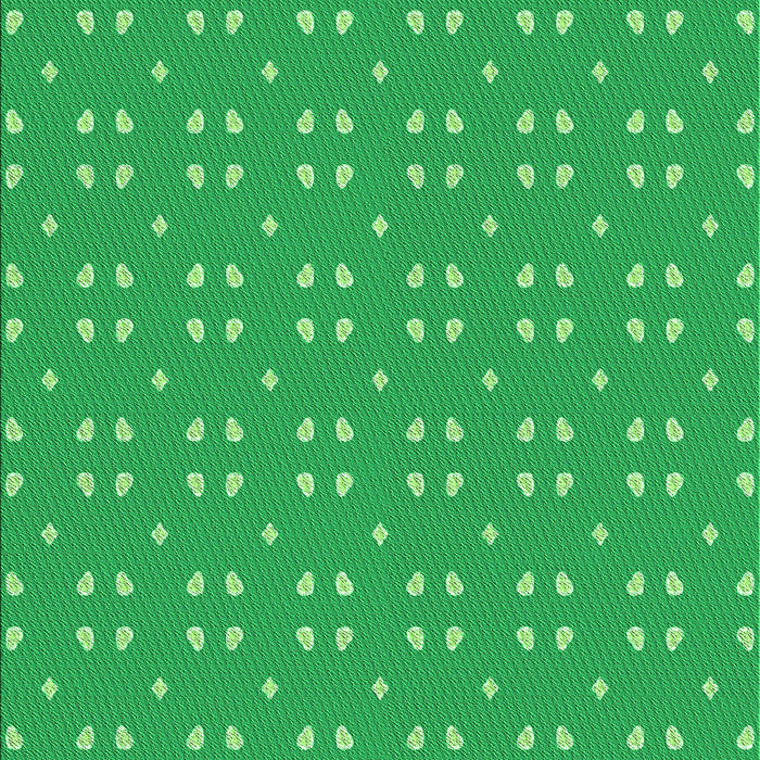 Machine Washable Transitional Neon Green Rug, wshpat2445grn