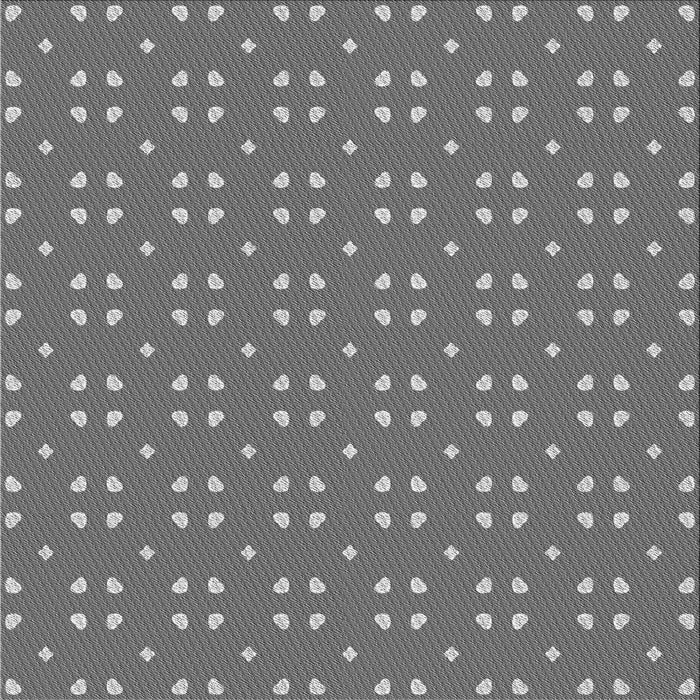 Round Patterned Carbon Gray Rug, pat2445gry