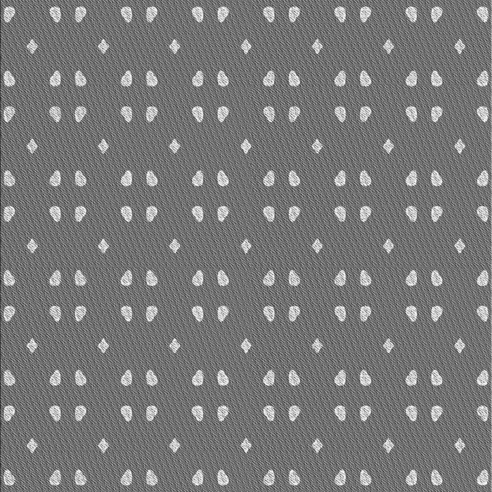 Machine Washable Transitional Carbon Gray Rug, wshpat2445gry