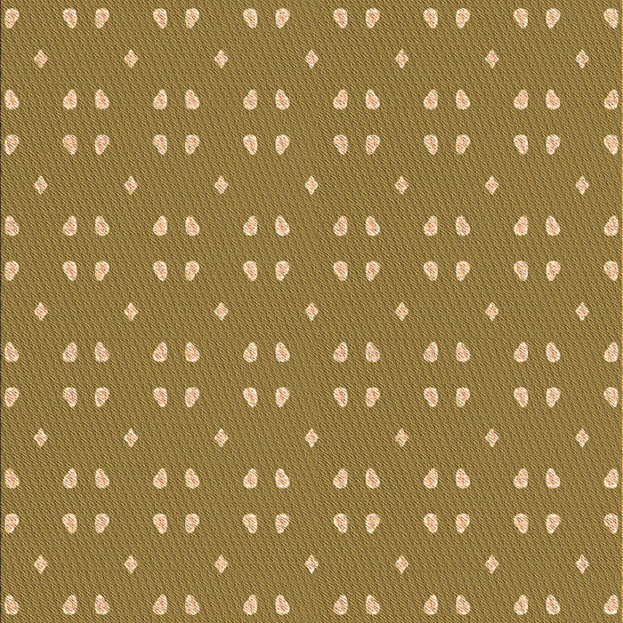 Patterned Orange Gold Rug, pat2445org