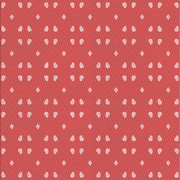 Patterned Red Rug, pat2445rd