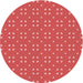 Square Patterned Red Rug, pat2445rd