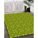 Machine Washable Transitional Pistachio Green Rug in a Family Room, wshpat2445yw