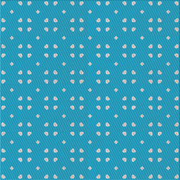 Square Patterned Bright Turquoise Blue Novelty Rug, pat2445