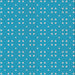 Square Patterned Bright Turquoise Blue Novelty Rug, pat2445