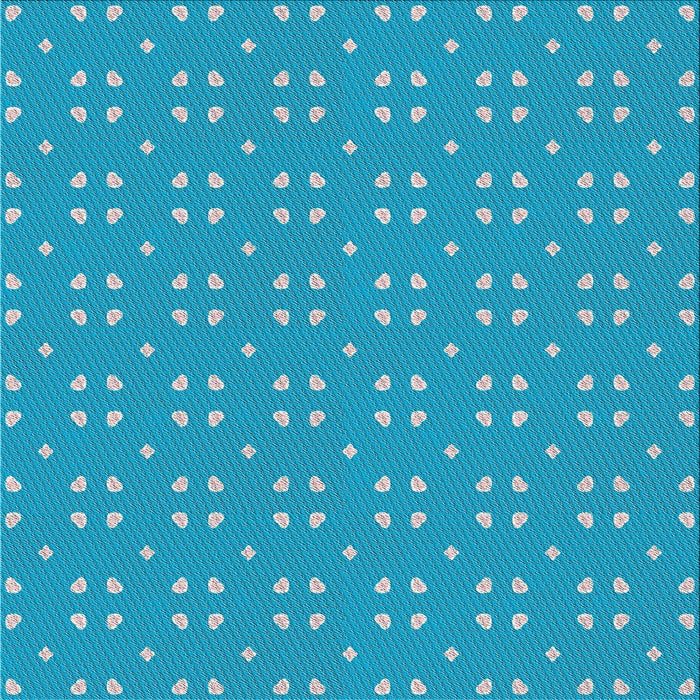 Sideview of Machine Washable Transitional Bright Turquoise Blue Rug, wshpat2445