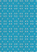 Patterned Bright Turquoise Blue Novelty Rug, pat2445