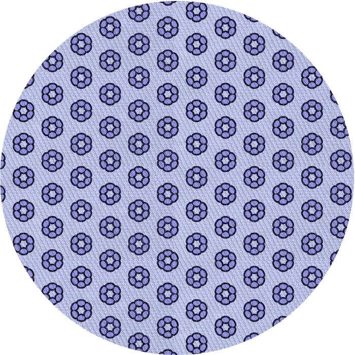 Square Patterned Deep Periwinkle Purple Rug, pat2446blu