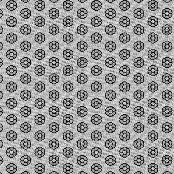 Round Patterned Platinum Silver Gray Rug, pat2446gry