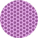 Square Patterned Violet Purple Rug, pat2446pur