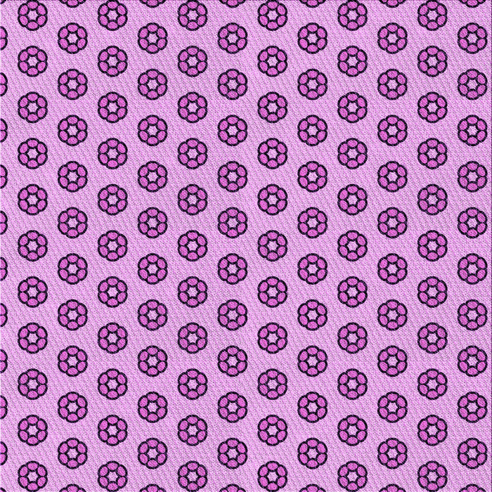 Round Patterned Violet Purple Rug, pat2446pur