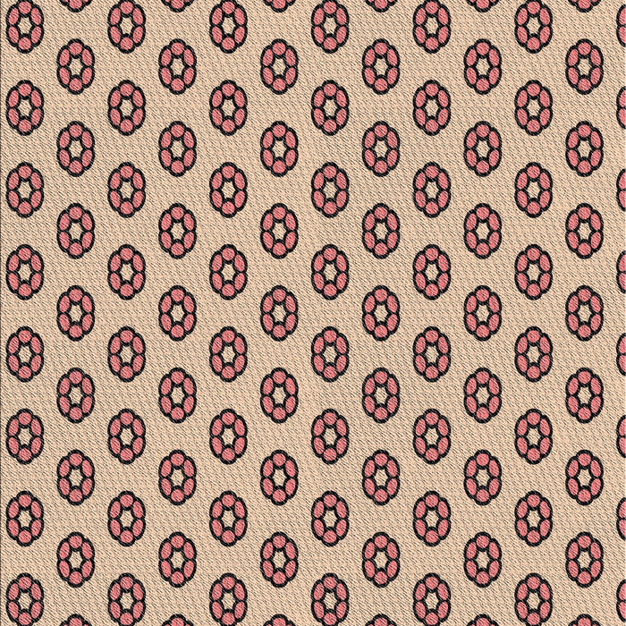 Patterned Chestnut Brown Novelty Rug, pat2446