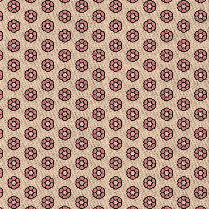 Square Patterned Chestnut Brown Novelty Rug, pat2446