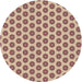 Sideview of Patterned Chestnut Brown Novelty Rug, pat2446