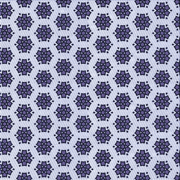 Round Patterned Blue Rug, pat2447blu