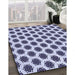 Machine Washable Transitional Blue Rug in a Family Room, wshpat2447blu