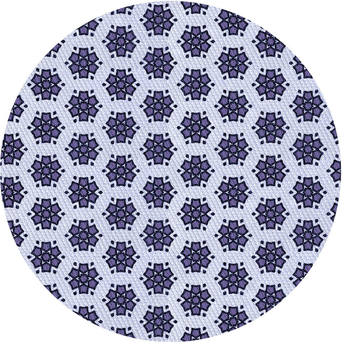 Square Patterned Blue Rug, pat2447blu