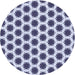 Square Patterned Blue Rug, pat2447blu