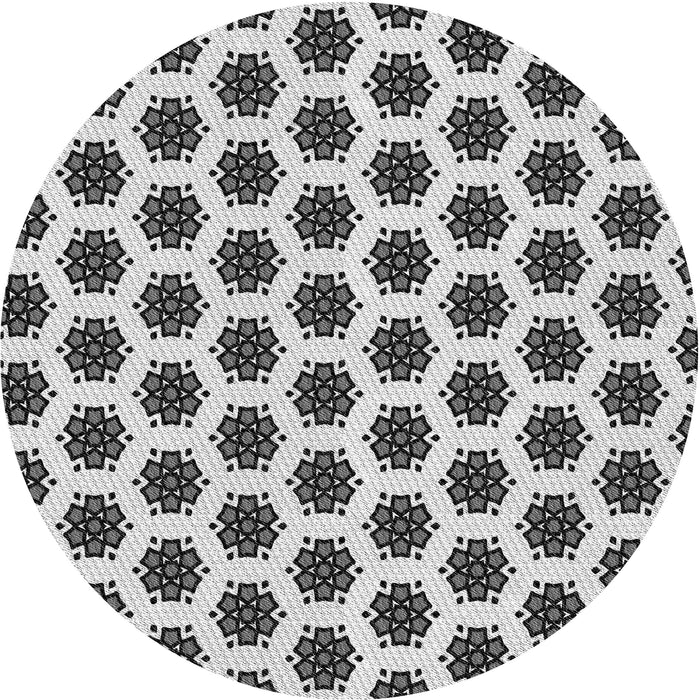 Square Machine Washable Transitional Gray Rug in a Living Room, wshpat2447gry