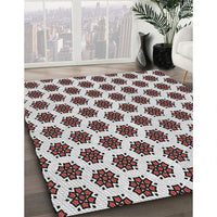 Patterned Dark Brown Novelty Rug, pat2447