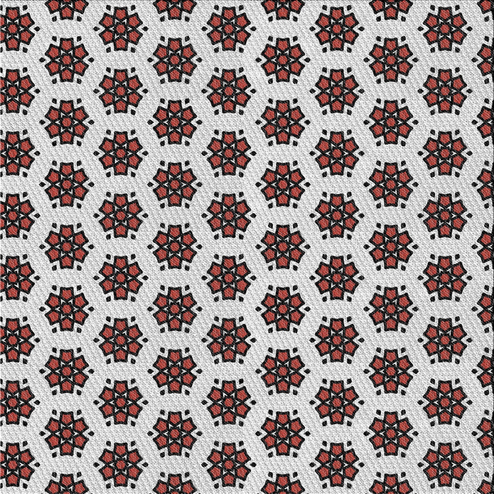 Square Patterned Dark Brown Novelty Rug, pat2447