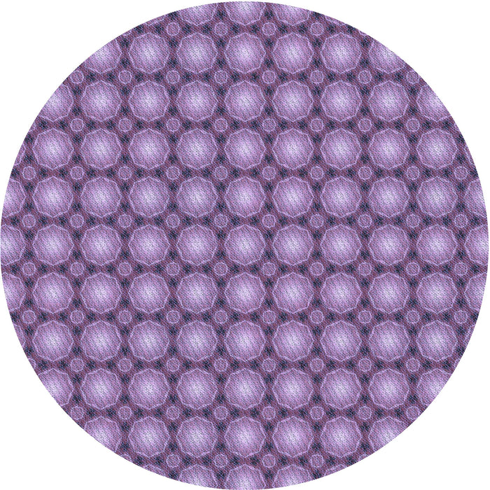Square Patterned Bright Lilac Purple Rug, pat2448blu