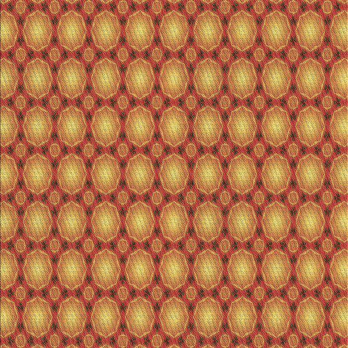 Patterned Red Rug, pat2448brn