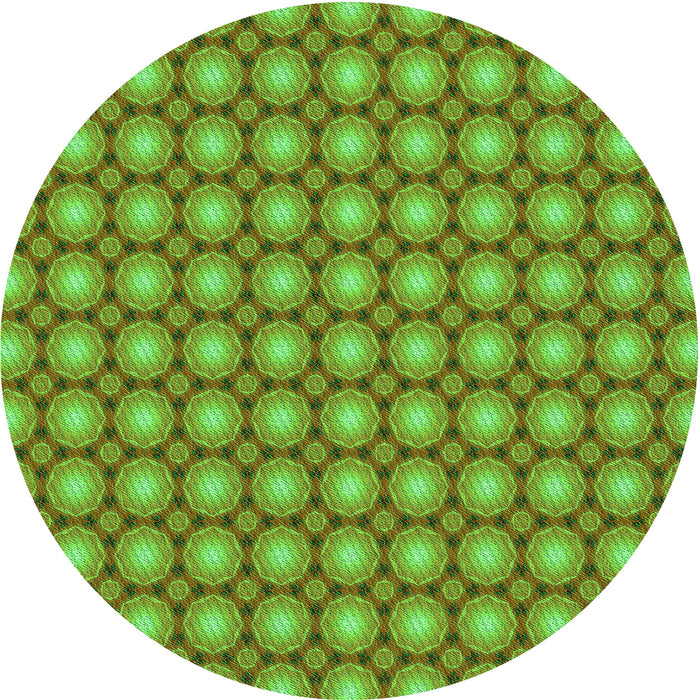 Square Machine Washable Transitional Green Rug in a Living Room, wshpat2448grn