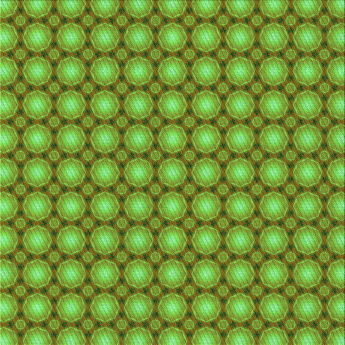 Round Patterned Green Rug, pat2448grn