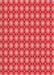 Patterned Red Rug, pat2448rd