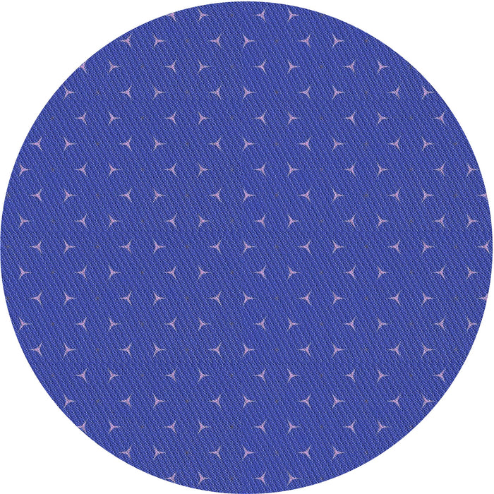 Square Patterned Blue Rug, pat2449blu