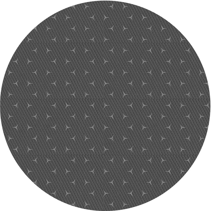 Square Patterned Dark Gray Black Rug, pat2449gry
