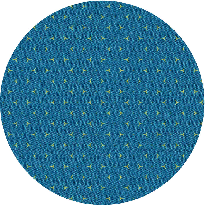 Square Patterned Blue Rug, pat2449lblu