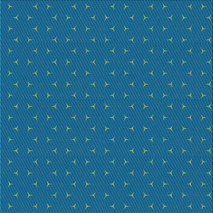 Round Patterned Blue Rug, pat2449lblu